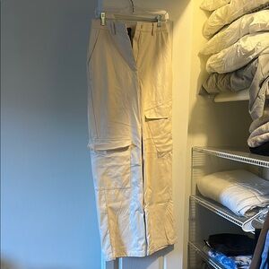 Women’s Faux Leather Cargo Pants